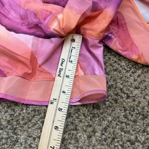 NWT Athleta Pink Printed Mesh Racer Run Shorts 4” Inseam Womens Size 3X - Picture 6 of 10